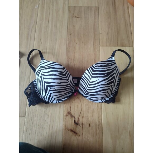 Victoria's Secret Pink Leopard Bra 36B - Picture 1 of 3